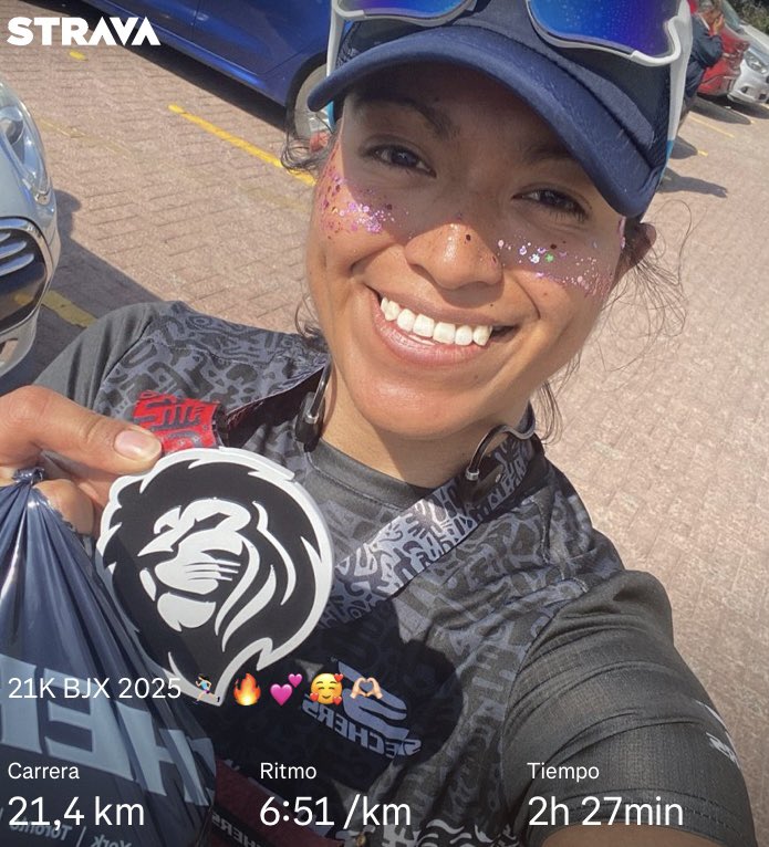 KatyRunner9's tweet photo. Se llegó el 7mo 21K 🏃🏻‍♀️💕🔥🤩

Hoy tocó el @BJXmediomaraton 🤩🫶🏻 https://t.co/2TNTyIRLsk