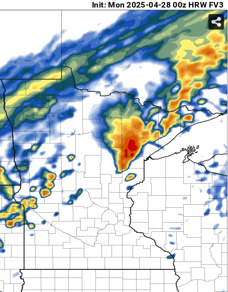 paulhuttnerwx's tweet photo. Unusually wide range of forecast model solutions tonight for 6 p.m. Monday. Have to wonder if cancelled weather balloon launches upstream of MN are having an impact on storm solutions? Critical to have the usual data feed. Models can't forecast what they can't see! 
#mnwx https://t.co/kDyGutoNxn