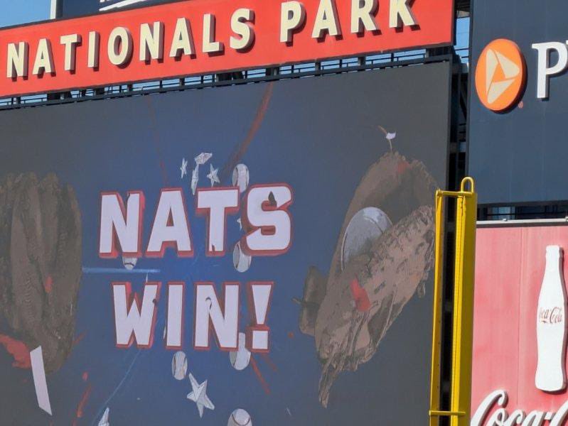 HopeJudith9's tweet image. New York Mets vs. Washington Nationals: Nats reign supreme! Shoutout to the Girl Scouts cheering them on! #NationalsWin #MetsNation #GirlScoutsRock