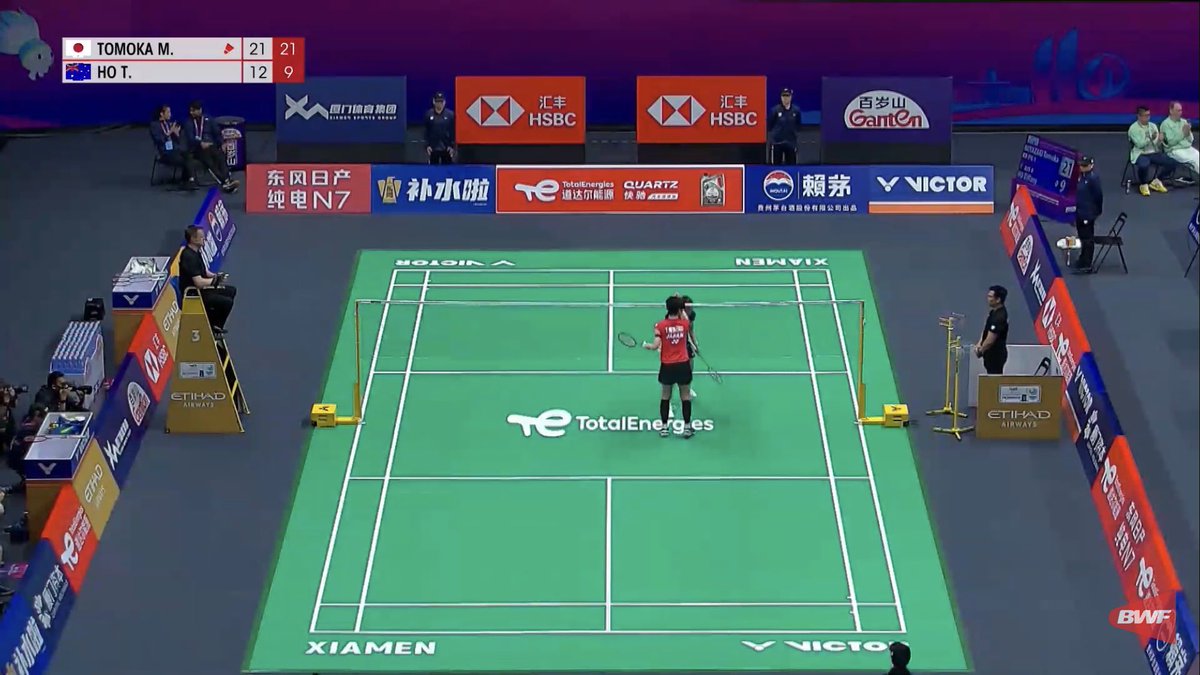 【🏸#スディルマンカップ2025】
[🇨🇳厦門市 JST-1H]

[Group C ①]

[WS]

🇯🇵#宮崎友花 WIN
2(21-12,21-9)0
🇦🇺Tiffany HO

[🇯🇵 2-0 🇦🇺]

XD🇯🇵#ミドサイペア WIN
WS🇯🇵#宮崎友花 WIN
MS🇯🇵#奈良岡功大
WD🇯🇵#キエリン
MD🇯🇵#ホキコバペア 

※画像はBWF TVより

#バドミントン #BIRDJAPAN #Grade1
