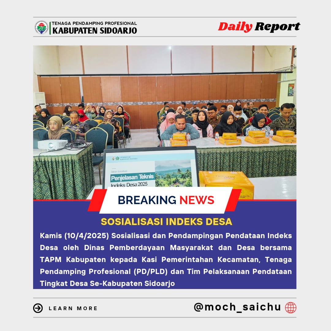 FirdiansyahA's tweet photo. Pemdes dan #TPP3515idoarjo dalam pemutakhiran Indeks desa demi data yang valid

#TPPBersamaMenteriDesa

@prabowo
@YandriSusanto27
@ArizaPatria
@taufikmadjid71
@kemendespdt
@bpsdmkemendesa https://t.co/igdKhliGt9