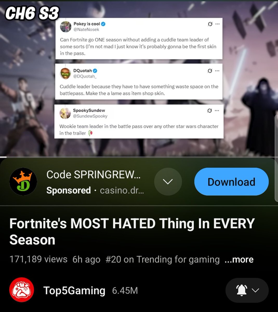 SundewSpooky's tweet image. Yall im in a top5 gaming video omg is this real 😭😭