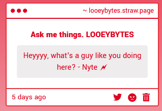 planning mass murder. why are you in my house asking this.
i think im supposed to use the tone tag /silly, or /j.