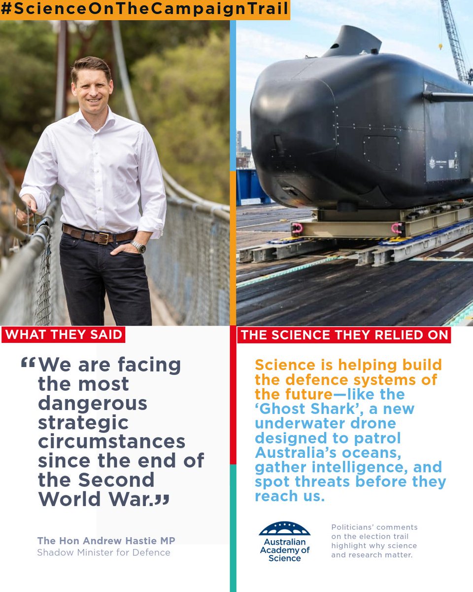 Science is helping build the defence systems of the future—like the ‘Ghost Shark’, a new underwater drone designed to patrol Australia’s oceans, gather intelligence, and spot threats before they reach us.

There is a lot said during an election campaign – and much of it