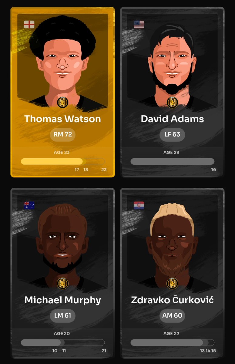 Alrewdelbrod's tweet photo. Things have been a little quiet in Alrewdelbrod the past few seasons. But with 3 days until @Footium Season 7 kicks off we've made a few signings in our push for the cup! https://t.co/S7ZGkCXzqF