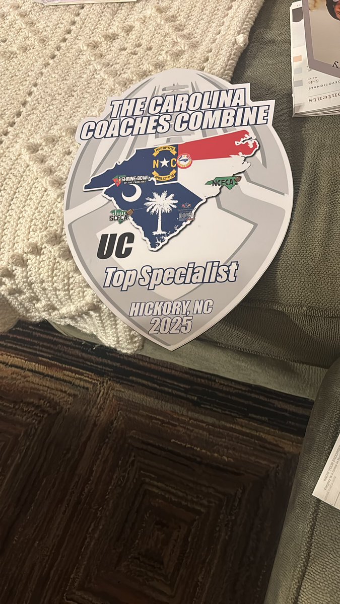 chipmccracken's tweet image. Had a great time at the @CoachesCombines Charted perfect to secure the Top Specialist award for underclassmen. Being the first Longsnapper to get the award. @CoachKLowman @SSFBRecruits @CoachEBenton @StStephensFB @Bamasnap @HKA_Tanalski