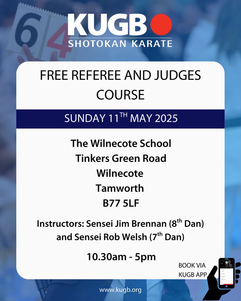 FREE REFEREE AND JUDGES COURSE 🏆

#timekeepersandrecorders #kugbqualification #competitions #kugbcompetitions #shotokankarate #martialarts #proudtobekugb
