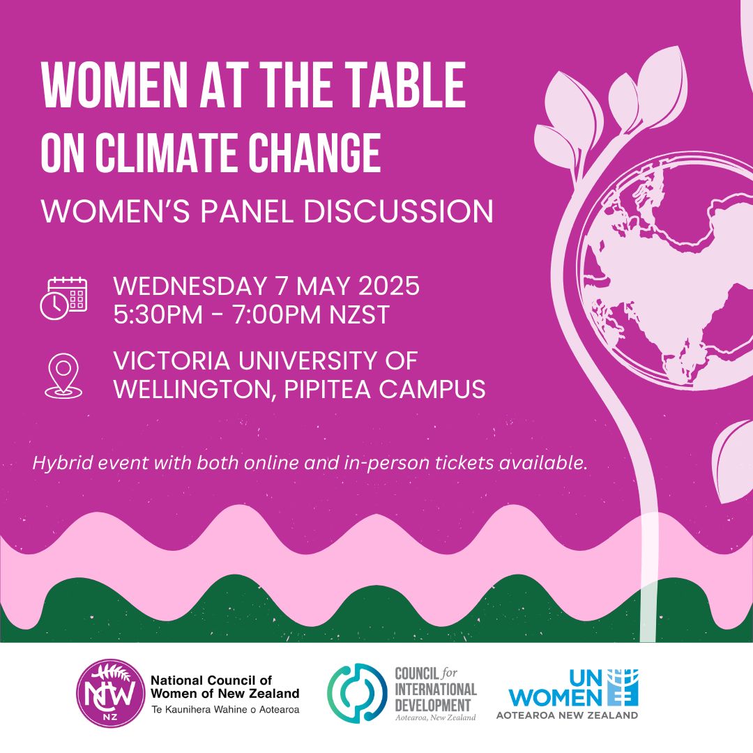 Come together with women leaders and changemakers for an evening of conversation on how women are shaping stronger, fairer climate solutions across New Zealand and the Pacific.

🎟️ Tickets available now: events.humanitix.com/women-at-the-t…