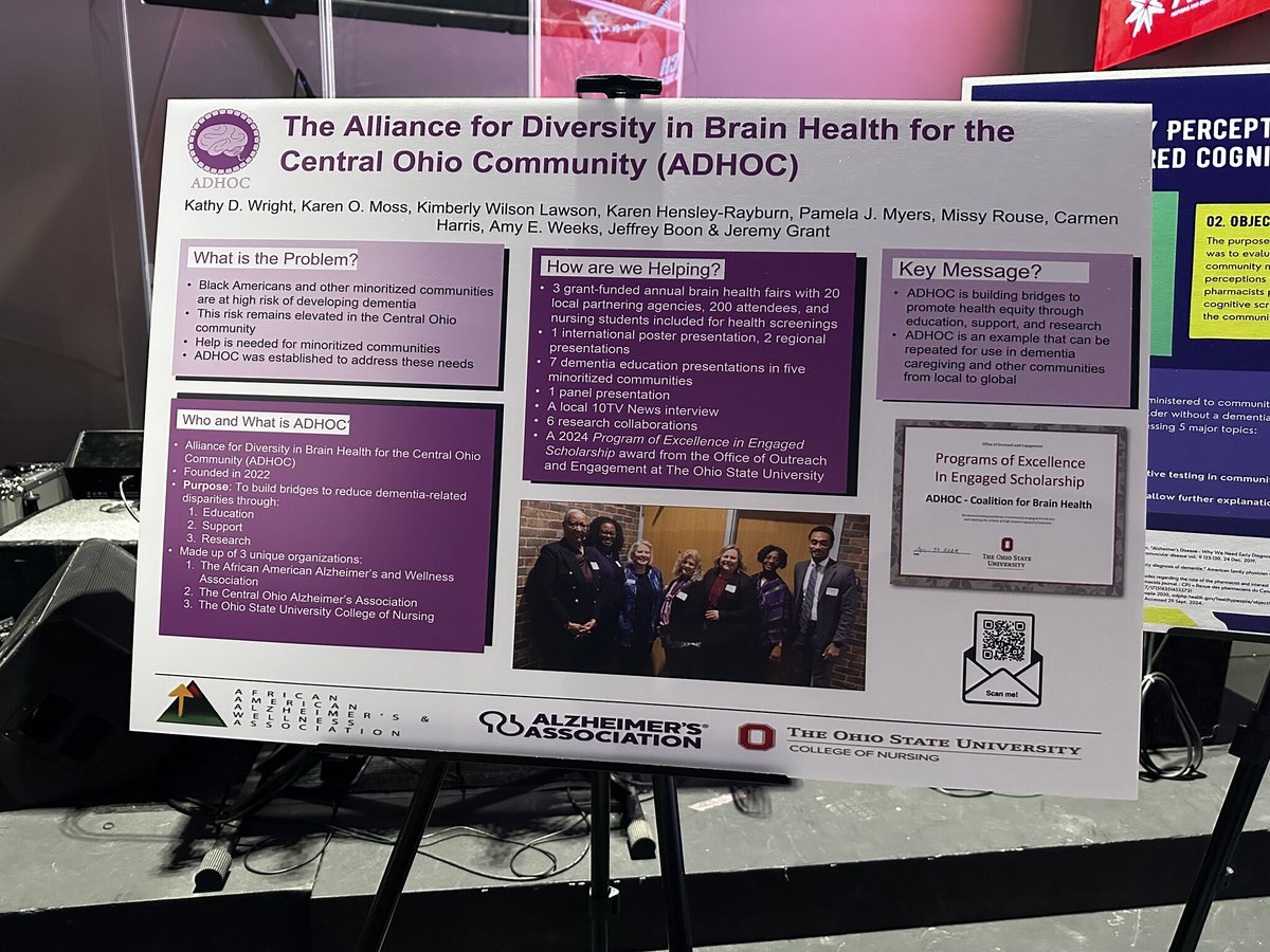 The Alzheimer's Association® Central Ohio Chapter is breaking barriers in dementia care through education, support &amp; research! 🧠💜

Led by an incredible team, they showcased their powerful poster at the 2025 ALTER Dementia Summit. 🌟

🔗 Learn more: alterdementia.com.