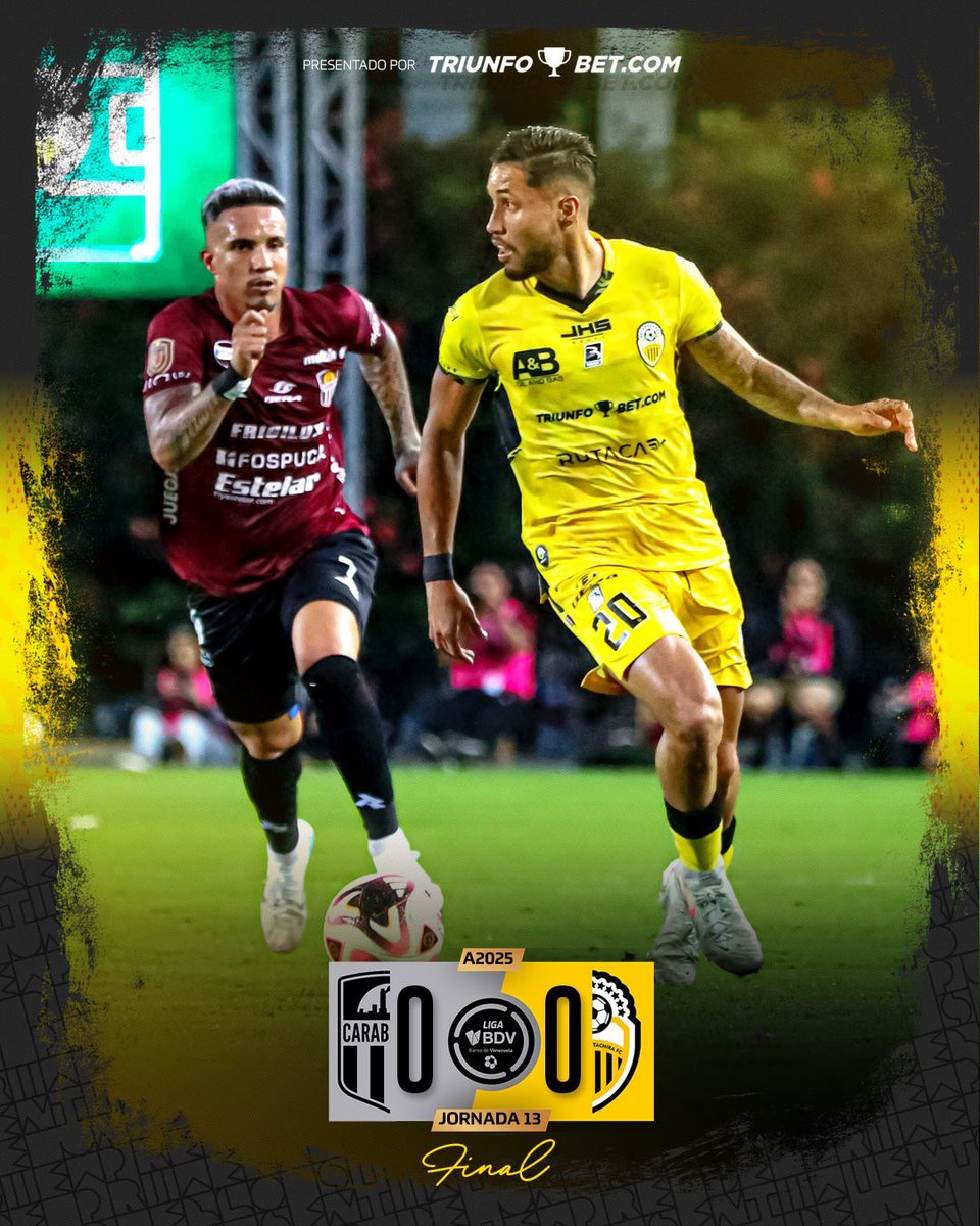 DvoTachira's tweet photo. 🔚 Final en Valencia, el AURINEGRO sumó un punto en un juego que lo manejó y donde fue inmensamente superior, pese a no lograr desequilibrar el marcador 👏

#VamosTáchira 💛🖤 https://t.co/xEo35J8cxo