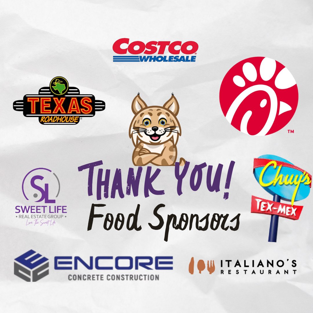 A huge shoutout to Italiano's, Texas Roadhouse Kingwood, Chick-fil-A Humble &amp; Deerbrook Mall, Sweet Life Real Estate Group, Encore Concrete Construction, Chuy’s, &amp; Costco for showing love to our staff!
Your support truly made a difference! 🙌 #FoodSponsors #ThankYou