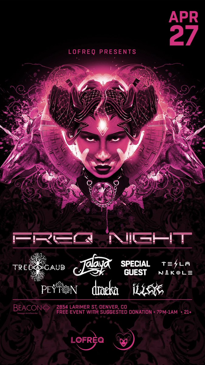 If you’re in Denver pull up for a free stacked lineup tonight @ Beacon in RiNo