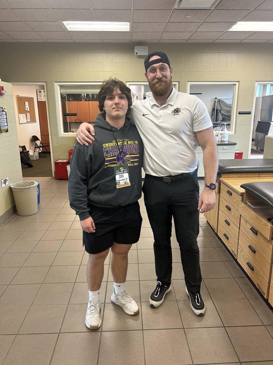 I had a great junior day visit to <a href="/SNCfootball/">St. Norbert Football</a>! Thanks for a great experience <a href="/CoachWebb91/">Coach Brendan Webb</a>! <a href="/c_rylatt/">Connor Rylatt</a> <a href="/Hono_Football/">Hononegah Football</a> <a href="/PrepRedzoneIL/">Prep Redzone Illinois</a> <a href="/DeepDishFB/">DEEP DISH FOOTBALL</a>