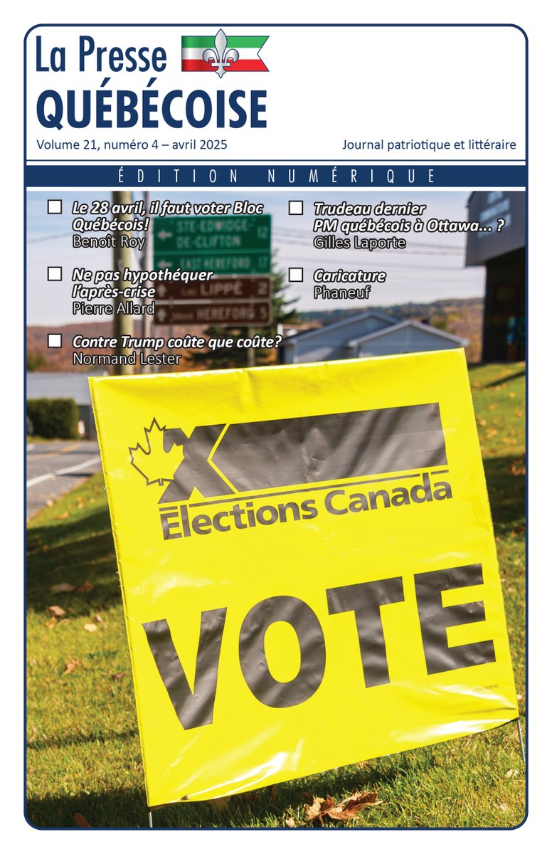 📰 La Presse Québécoise Volume 21, numéro 4 - avril 2025

PDF ici: ➡️ rps.quebec/a-la-une/la-pr…

#elexn45 #federalelection2025 #polQc #patriotes #RPSQuébec #MTL #Montréal #Québec #paysQc #indépendance
