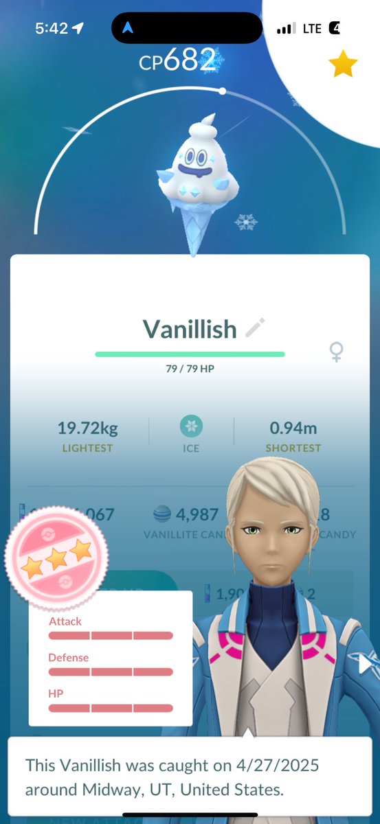 GoProCraig's tweet image. Chill comm days always bring the best luck! Hundo, Nundo and 14 beautiful shiny! 💯✨🍦 #Vanillite #hundo #nundo #shiny #communityday #vanillish #PokemomGO #hike #adventure