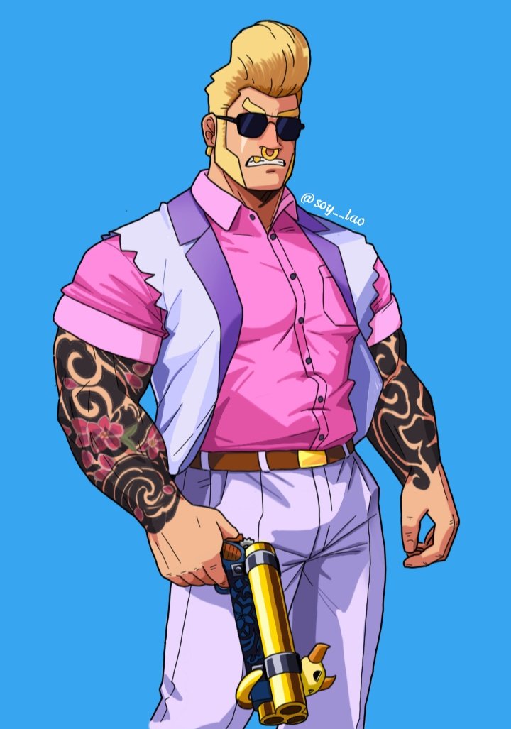 Cuando lo dibuje no lograba distinguir los tatuajes del skin, pero me gustó como quedó así que me quedaré con mi diseño. #bullxcolt #brawlstars #fanart #bull  #bara #newskin