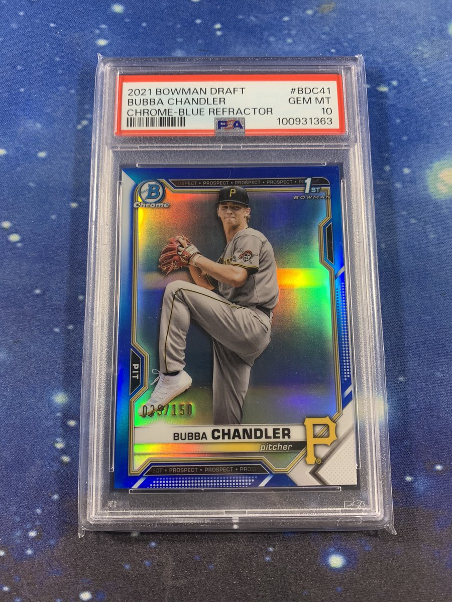 #StackEmUpSale

Bubba Chandler Blue Ref /150 💎 - Pop 3

$200

Stacking through 4/30!
See pinned tweet for info!
