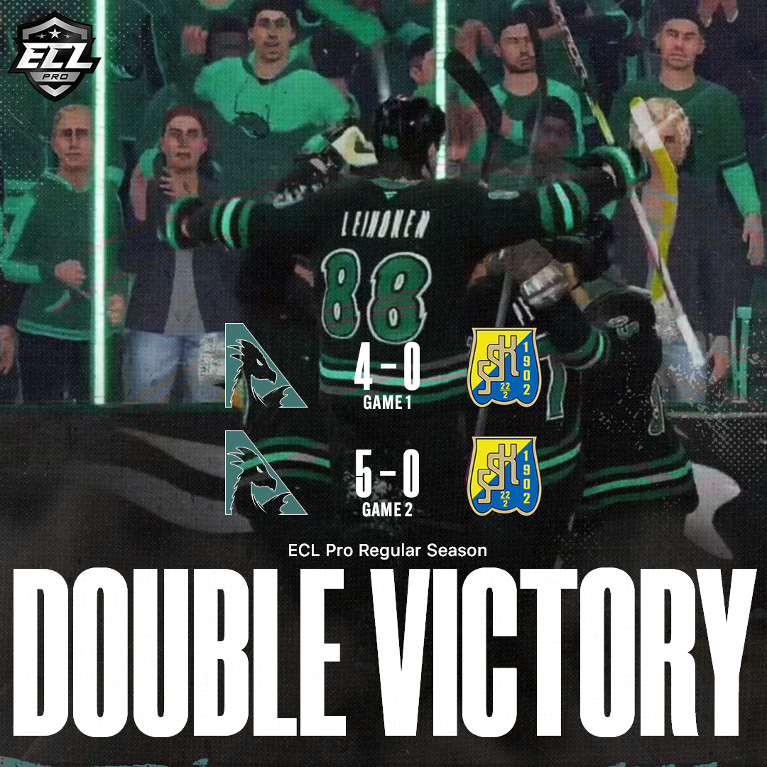 🟢E-HOCKEY DOUBLE VICTORY🟢

Man of the match: <a href="/Cash__AE/">Cash</a>
21 Saves, 1.000 SV%

Aspyre E-Hockey Record: 11-7-2

GGs to <a href="/SodertaljeSK/">Södertälje Sportklubb</a> Prospects
🤝Handshakes all around🤝

#A4G🐉 #NHL25🏒 #Esports🎮
#ECL25Spring💐 #EHockey🥅