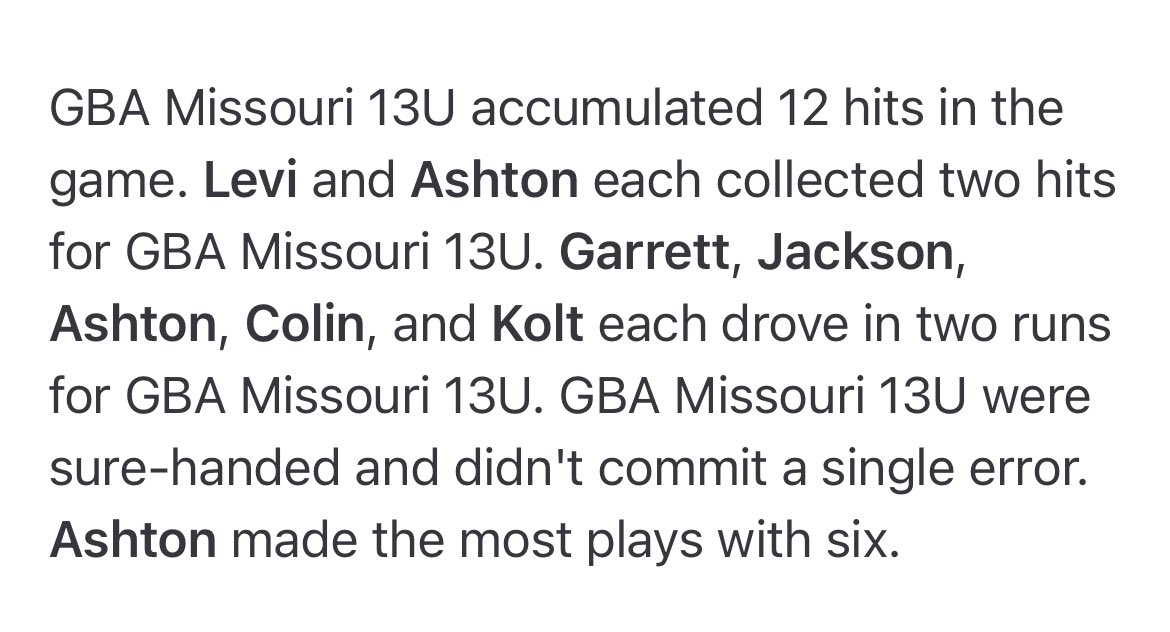 TrishaGrantham5's tweet image. 2025 GMB Elite Scout SeriesTournament - GBA 13U brought home the winner this weekend🥇⚾️🩵 So proud of these boys and many thanks to our coaches for continuing to encourage Ashton and pushing these boys 👏🏻 #20 #Atrain #first #bling #championshipsunday @ag_stl @gatorsba