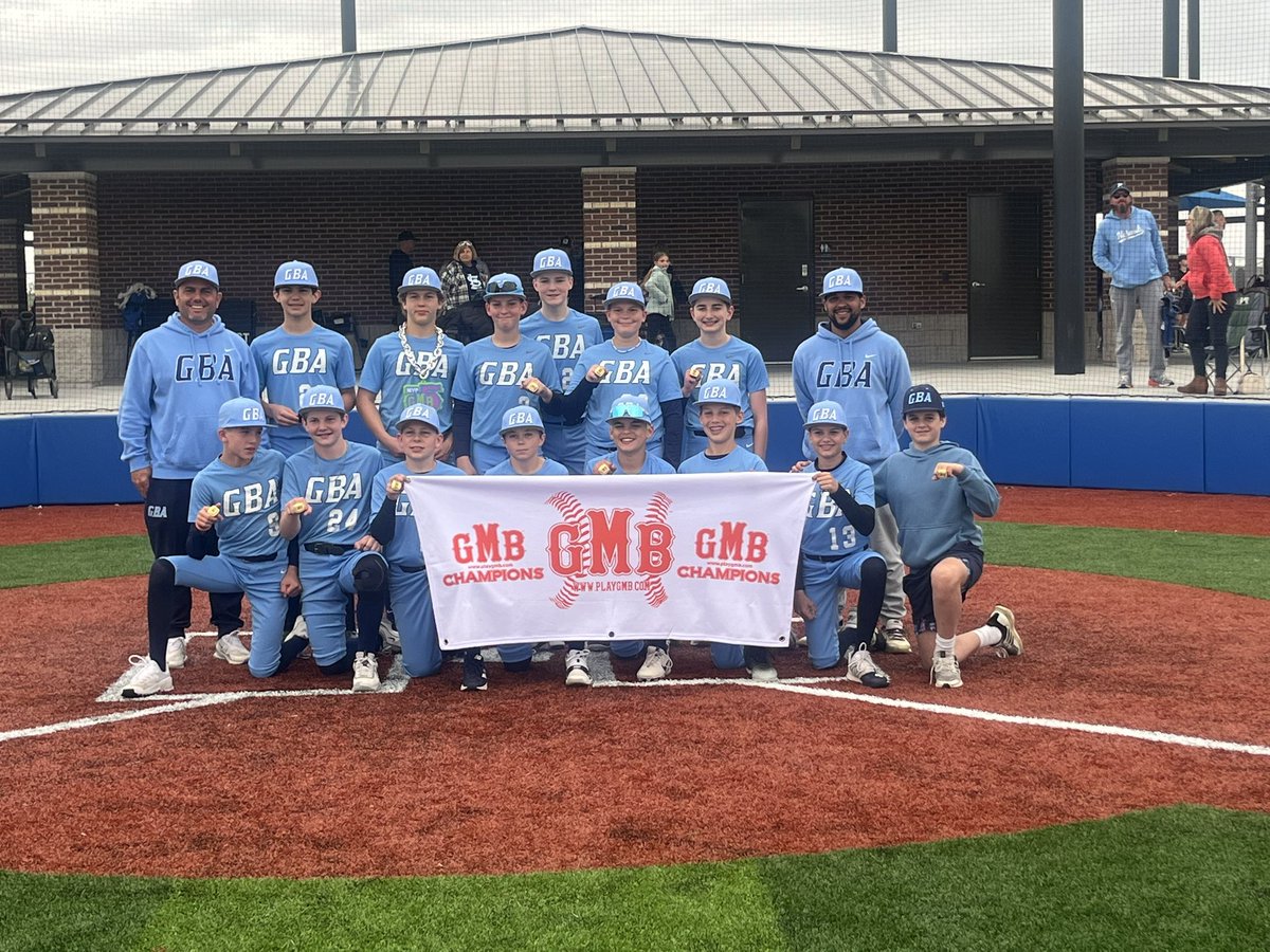 TrishaGrantham5's tweet image. 2025 GMB Elite Scout SeriesTournament - GBA 13U brought home the winner this weekend🥇⚾️🩵 So proud of these boys and many thanks to our coaches for continuing to encourage Ashton and pushing these boys 👏🏻 #20 #Atrain #first #bling #championshipsunday @ag_stl @gatorsba