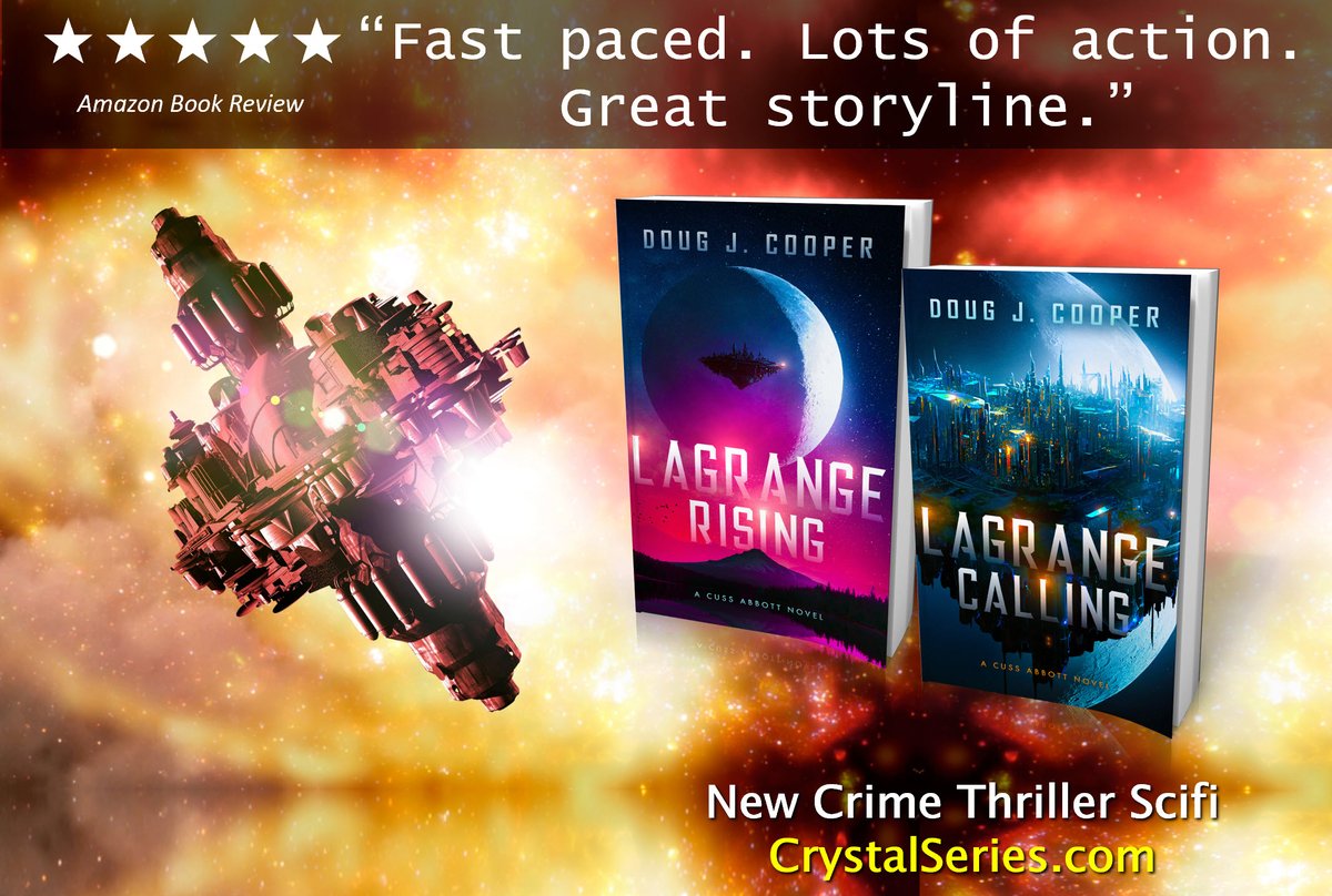 crystalseries's tweet image. Marshal Cuss Abbott protects the citizens of Lagrange, chasing criminals across worlds, dispensing justice
Amazon: amazon.com/author/dougjco…
Author: crystalseries.com
scifi crime thriller, suspense, police procedural, space western, futuristic detective, romance, space opera