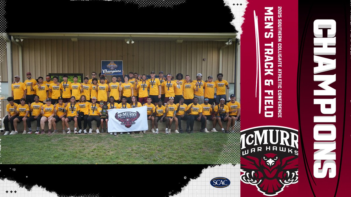 Men's Track &amp; Field will be returning to Abilene the 2025 SCAC Champions!!!