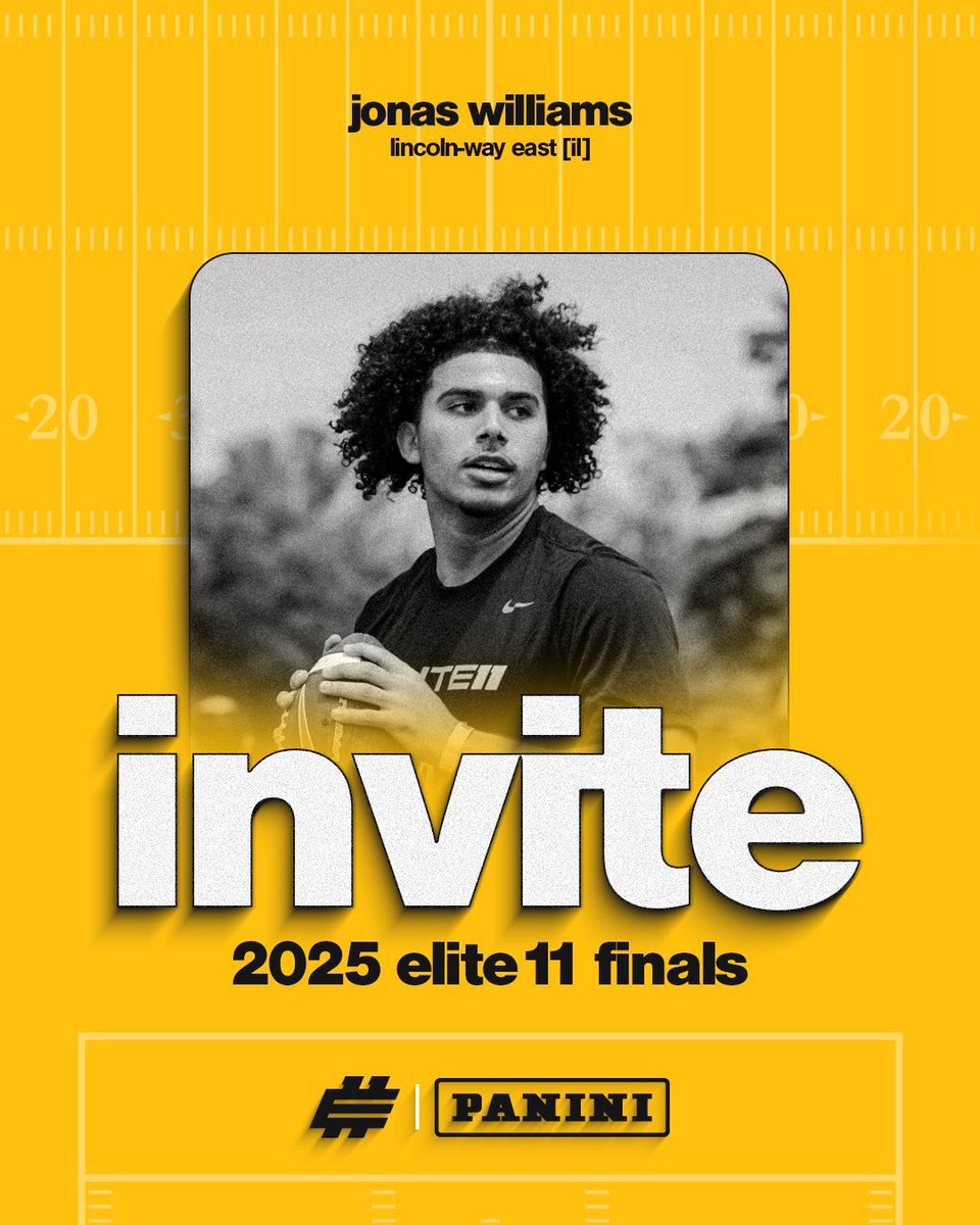 Brian Stumpf (@stumpf_brian) on Twitter photo Congrats to all the QBs who came out to learn and compete today in Nashville! 2️⃣ finals invites today and hopefully more down the line from an talented group of young QBs...
Welcome to the #Elite11 fraternity <a href="/JettThomalla/">Jett Thomalla</a> & <a href="/JonasWilliams_1/">Jonas Williams</a>, now make the most of it🙌 #KeepGoing Congrats to all the QBs who came out to learn and compete today in Nashville! 2️⃣ finals invites today and hopefully more down the line from an talented group of young QBs...
Welcome to the #Elite11 fraternity <a href="/JettThomalla/">Jett Thomalla</a> & <a href="/JonasWilliams_1/">Jonas Williams</a>, now make the most of it🙌 #KeepGoing