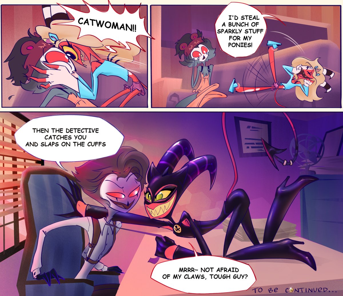 <a href="/FemBlitzWeek/">Feminine Blitz Week</a> Late? Yes. Stopping? Never.

Who's hiding behind Catwoman's mask?
Day Four – Crime
#FemBlitzWeek
