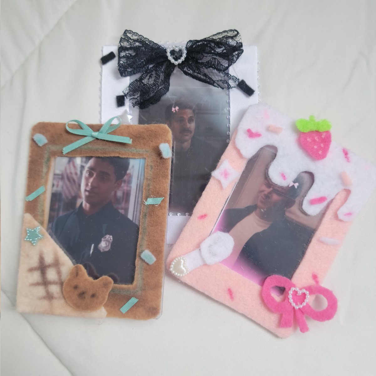 weeek1y's tweet photo. #911onABC  I stayed up too late and made photocards of ravi, eddie, and buck 😭 https://t.co/2wNfGeUITT