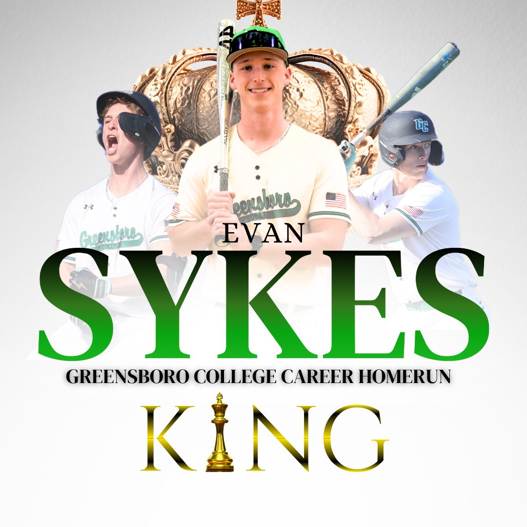 ❗️This weekend Evan Sykes hit his 20th Career Homerun to break the Greensboro College Career Homerun Record as a JUNIOR❗️#ELEVATE #THESTANDARD
