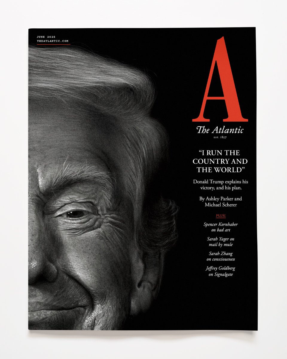 Coming tomorrow is The Atlantic’s June cover story, by staff writers Ashley Parker and Michael Scherer. Ashley and Michael have interviewed President Donald Trump twice along with dozens of top advisers, senior aides, allies, and adversaries. (1/3)