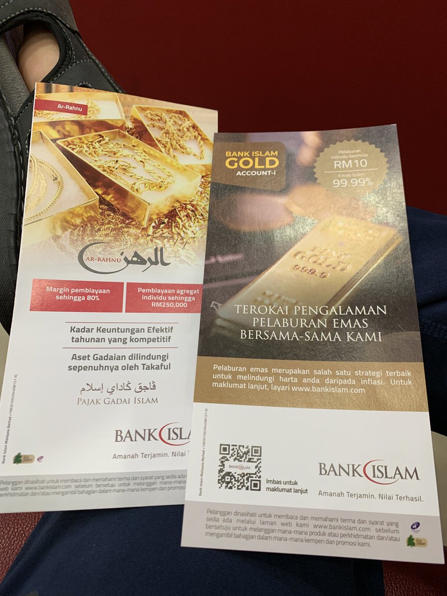 Buat Ar Rahnu, dapat tunai boleh masuk ke BIGA (Bank Islam Gold Account-i). Ada juga yang guna tunai daripada Ar Rahnu untuk beli emas fizikal.