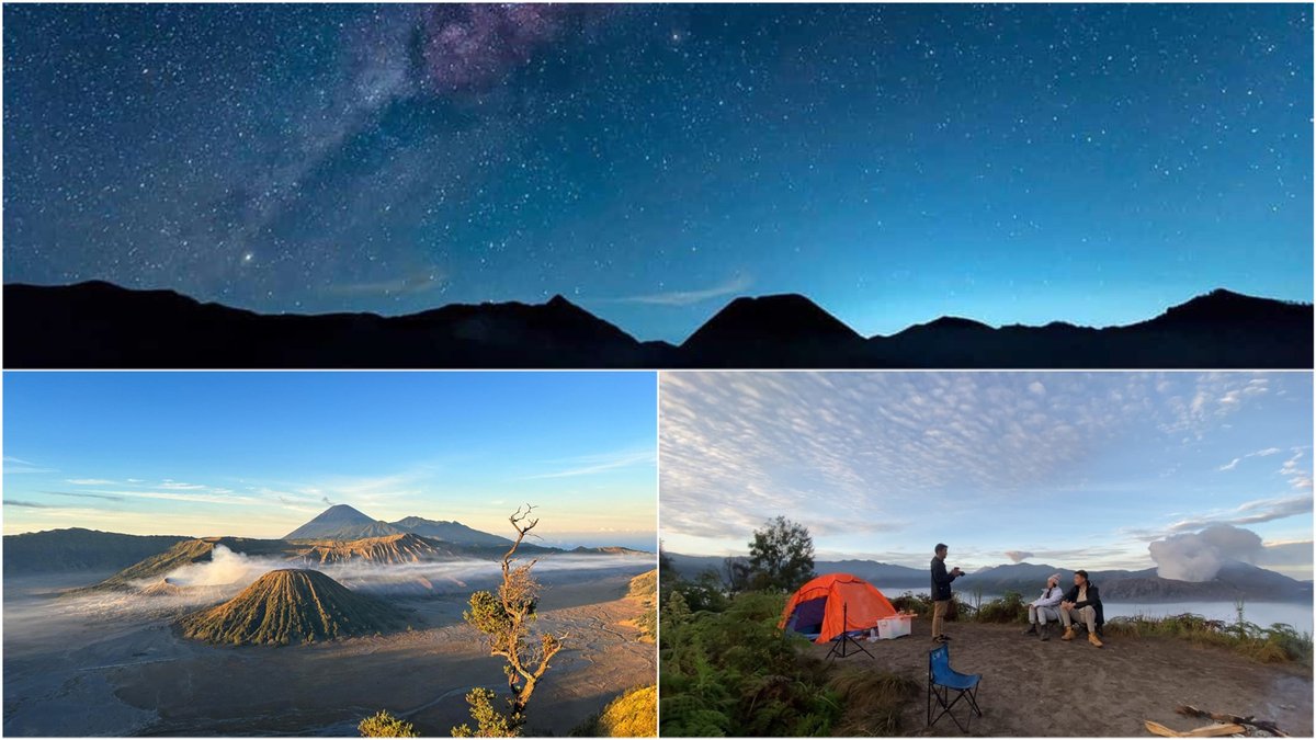 bromojava's tweet image. bromojavatravel.com
Mount Bromo Milky Way Camping Tour 2 Days 1 Night is a specially designed package for astrophotography lovers who want to capture the stunning Milky Way over Mount Bromo while camping at the highest viewpoints.
#MountBromo #MilkyWayCamping