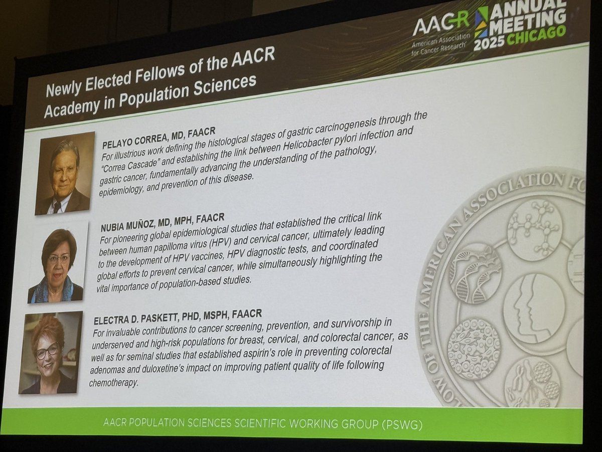 Thrilled to celebrate two Colombian scientists being recognized for their outstanding contributions to cancer research! #AACR2025 #AACRPSWG