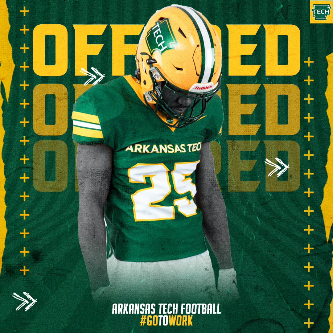 Blessed to receive another offer from Arkansas Tech!@RoyThompsonFB