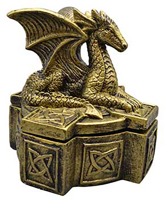 New Item: Box Celtic Dragon a truly enchanting piece that will captivate your imagination. With a majestic dragon perched atop the lid, this box is a perfect blend of fantasy and functionality. …ewitchesbroomclosetshop.myshopify.com/products/box-c…