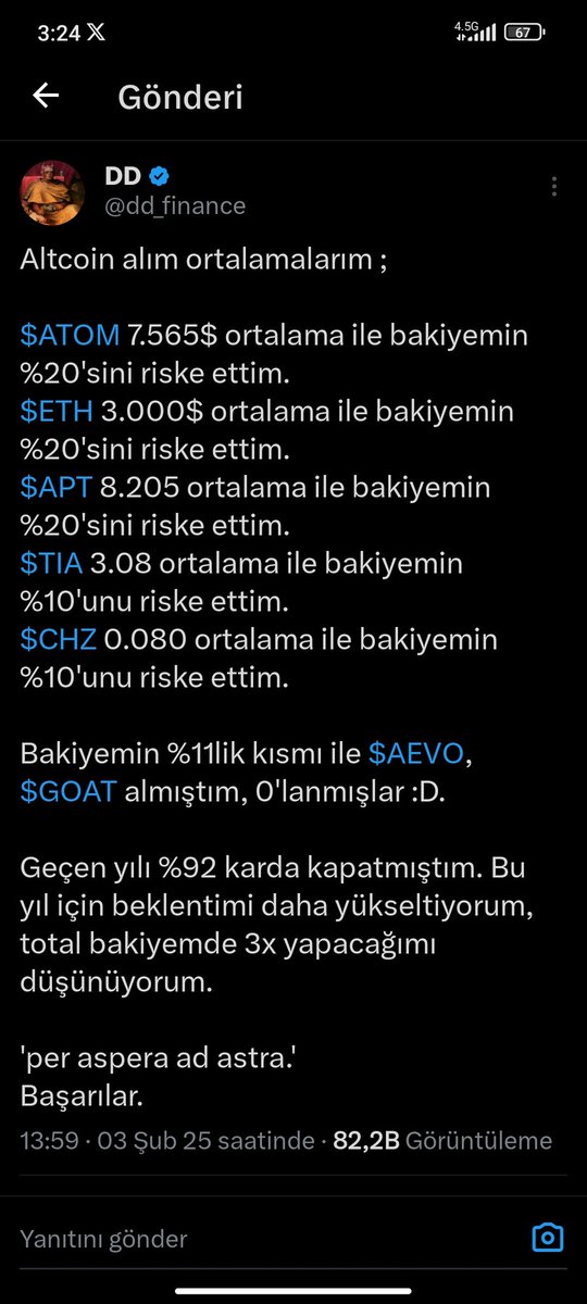 Serdar9515's tweet photo. @dd_finance @Kripto_siQen Öncelikle iyi geceler dd post olarak ben en son bunu hatırlıyorum spot yatırımlarında eth de 3k ortalaması bunun üstüne güncelleme geçtin mi acaba ? https://t.co/aNPiJFLzGr