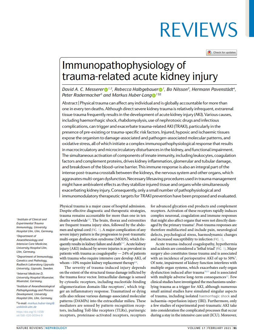 Edgar V. Lerma 🇵🇭 (@edgarvlermamd) on Twitter photo TRAKI: Trauma related AKI ca. 2020 from <a href="/NatRevNeph/">Nature Reviews Nephrology</a>
#Nephpearls #PathophysiologyPearls
👉 pubmed.ncbi.nlm.nih.gov/32958893/ TRAKI: Trauma related AKI ca. 2020 from <a href="/NatRevNeph/">Nature Reviews Nephrology</a>
#Nephpearls #PathophysiologyPearls
👉 pubmed.ncbi.nlm.nih.gov/32958893/