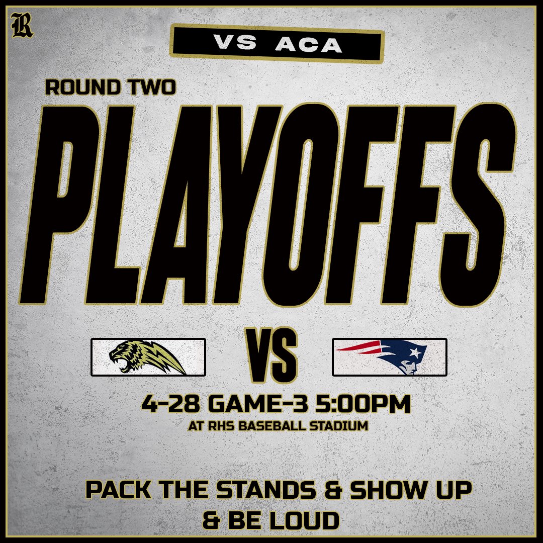 🚨🚨RUSSELLVILLE🚨🚨

GAME 3
TOMORROW
5 PM

BE THERE
BE LOUD