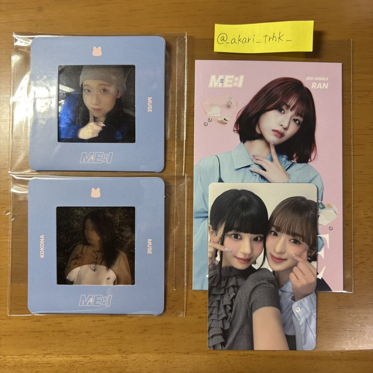 ME:I ミーアイ MUSE トレカ 交換

譲)  ユニット ケミ : 璃杏 × すず
　　コンセプトカード : 蘭
　　スライドフィルム : 文寧 心菜

求)  同異種 飯田栞月

郵送のみ📮
お気軽にお問い合わせください！