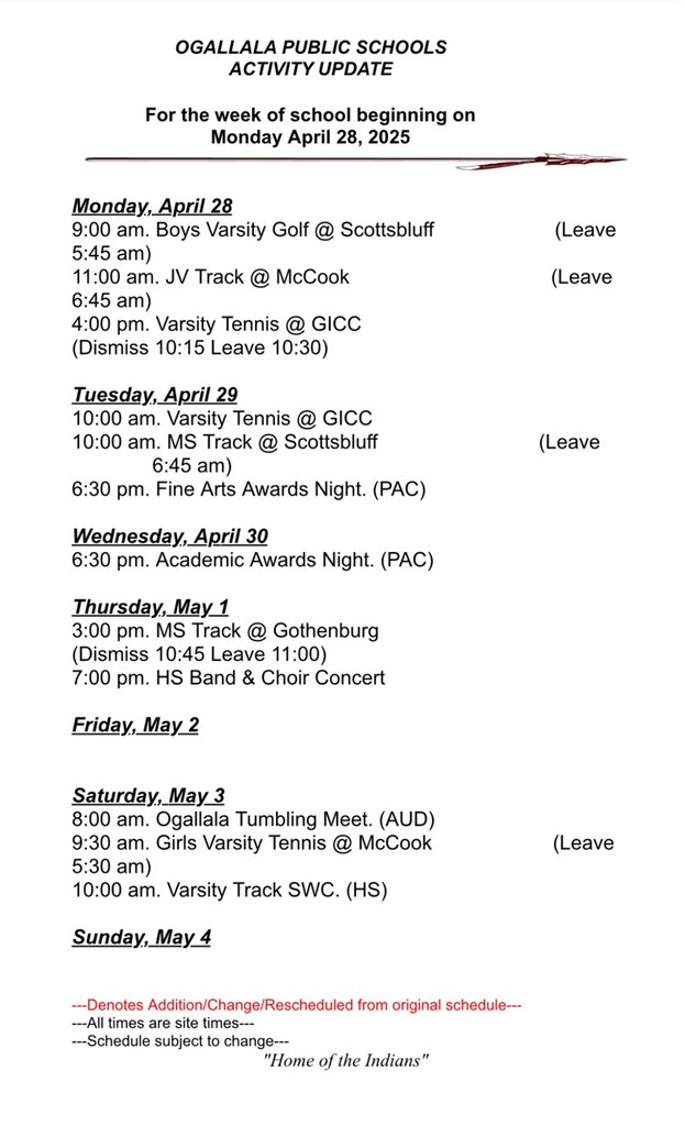📣Activity update for the week of April 28. 
#CultureOfConfidence