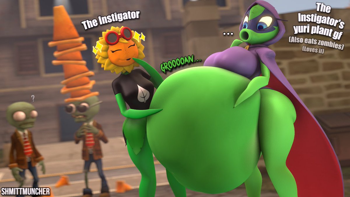 Yuri on your lawn...they kiss and stuff! 
#vore