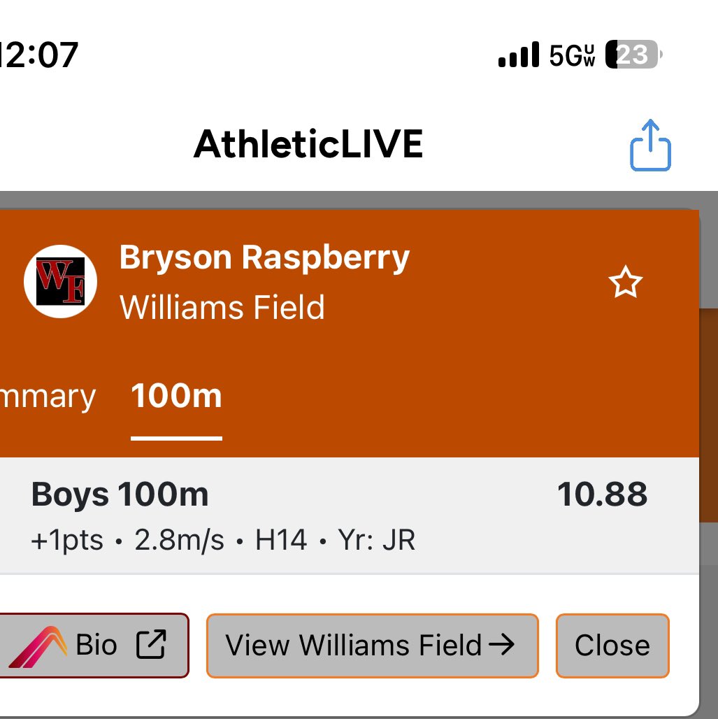 New 100m dash PR!!!💪🏼💪🏼💪🏼
#Trackandfield #100m #AZathletes