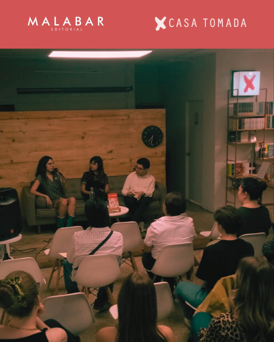 El viernes celebramos en <a href="/CasaTomadaMX/">Casa Tomada ❌</a> la reimpresión de 𝘾𝙤𝙨𝙖𝙨 𝙦𝙪𝙚 𝙣𝙤 𝙘𝙤𝙣𝙩𝙖𝙧𝙚́ 𝙖 𝙢𝙞𝙨 𝙥𝙖𝙙𝙧𝙚𝙨, de <a href="/saborozco/">Sabina Orozco</a> ❤️‍🔥 🦊
Muchas gracias a Valeria List y <a href="/danielhurtado_c/">Daniel Hurtado</a> por sus palabras, y a todos los asistentes por acompañarnos.