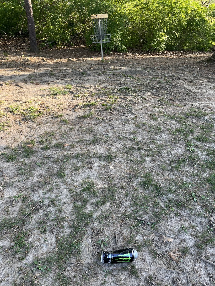 bri164's tweet photo. Only putt I made all day!  Cleaning up trash at my local disc golf course #trashpandadiscgolf #EarthDayBingo2025 https://t.co/mLEVje2y30