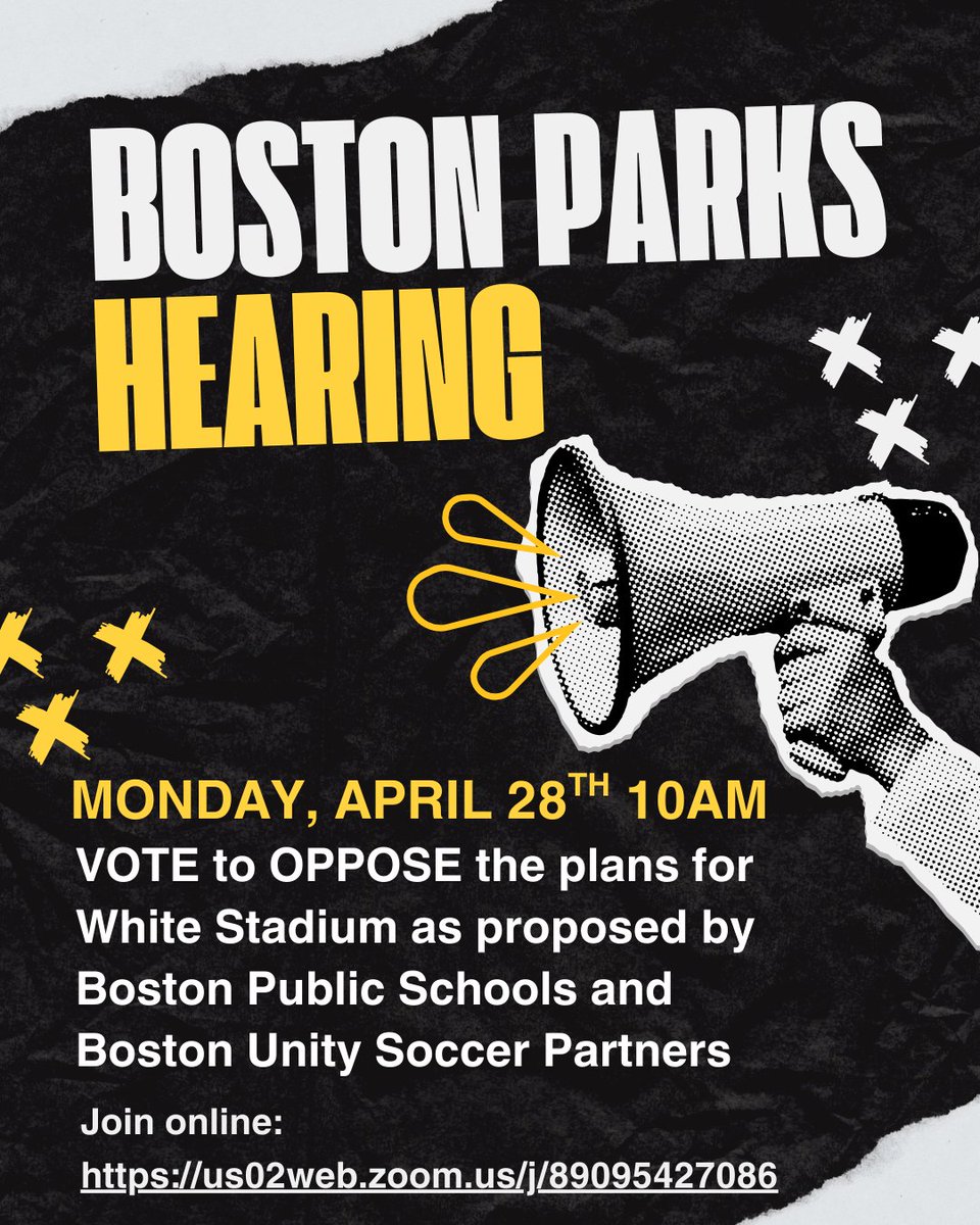 FPDefenders's tweet photo. 🚨 White Stadium Update:
🏛️ A VOTE on the privatization plans is happening Monday, April 28th at 10AM!
🖥️ Join via Zoom: https://t.co/9PatZz7MhP
Franklin Park is for the people — not private profit.
Let’s show up and make our voices heard!
#SaveFranklinPark #WhiteStadium https://t.co/OkvtTXKtRb