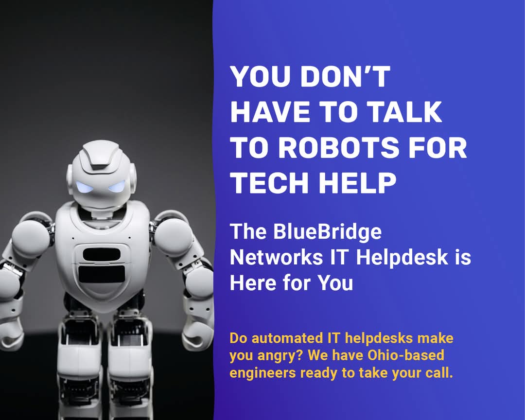 Kevin J Goodman (@mosescle) on Twitter photo If you’ve ever yelled “Representative!” into UR phone after long hold times, you’d probably prefer to talk to a real person. Here at <a href="/BlueBridgeLLC/">BlueBridge Networks</a> , we offer tech support with a human touch, 24/7 Call 1.866.990.BLUE or email us at support@bbnllc.com
#datacenterservices If you’ve ever yelled “Representative!” into UR phone after long hold times, you’d probably prefer to talk to a real person. Here at <a href="/BlueBridgeLLC/">BlueBridge Networks</a> , we offer tech support with a human touch, 24/7 Call 1.866.990.BLUE or email us at support@bbnllc.com
#datacenterservices