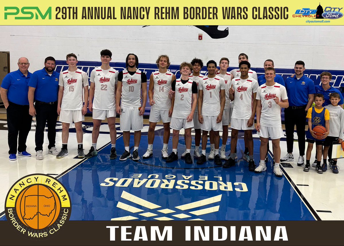 warsaw_hoops's tweet photo. Shoutout to @BrandtMartin07 playing in his final high school basketball game as he helps Indiana get the win over NW Ohio in the 29th Nancy Rehm Border Wars game. https://t.co/W4h0elglPA