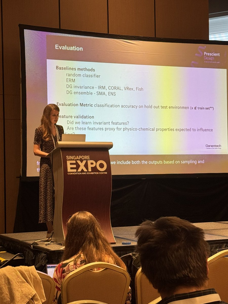 Aya Abdelsalam Ismail (@asalam_91) on Twitter photo <a href="/tagasovska/">Natasa Tagasovska</a> talking about OOD for protein design! <a href="/tagasovska/">Natasa Tagasovska</a> talking about OOD for protein design!
