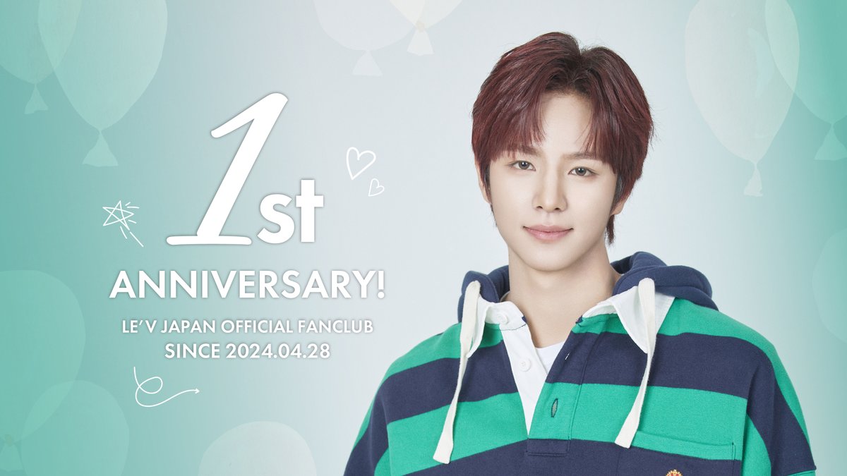✨Happy 1st Anniversary✨

LE'VELの皆さまのお陰で
LE'V ジャパン オフィシャル ファンクラブが
1周年を迎えました🎉🫶

これからもたくさんの応援よろしくお願いします💕

LE'Vよりメッセージ動画が到着しました👑
是非、ご覧ください🎥
🌻lev-japan.jp

#LEV #레비 #レビ
#WANGZIHAO